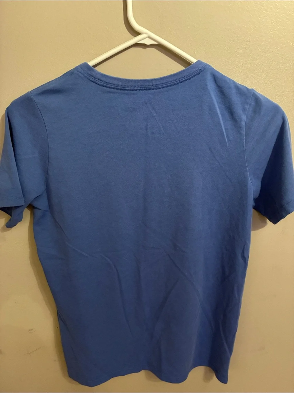 Nike Blue Short Sleeve Tee with Teal Swoosh Basketball Graphic